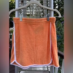 Hollister Orange Terry Cloth Skirt